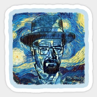 Walter White Van Gogh Style Sticker